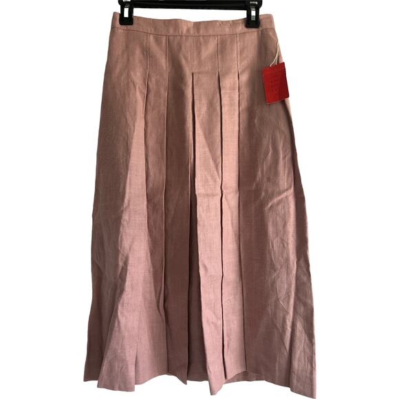 J. Crew Dresses & Skirts - Vintage J. Crew  Size 10 100% Linen Maxi Skirt - NWT, Light‎ Pink Made in USA